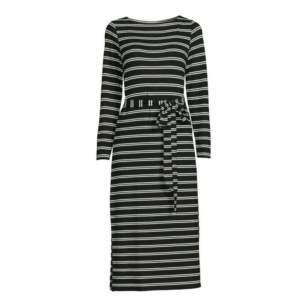 TIME and TRUtm dress midi dress size M black and white color - Picture 10 of 10